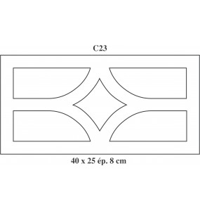 Claustras C23 en cm