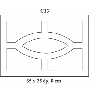 Claustras C13 en cm